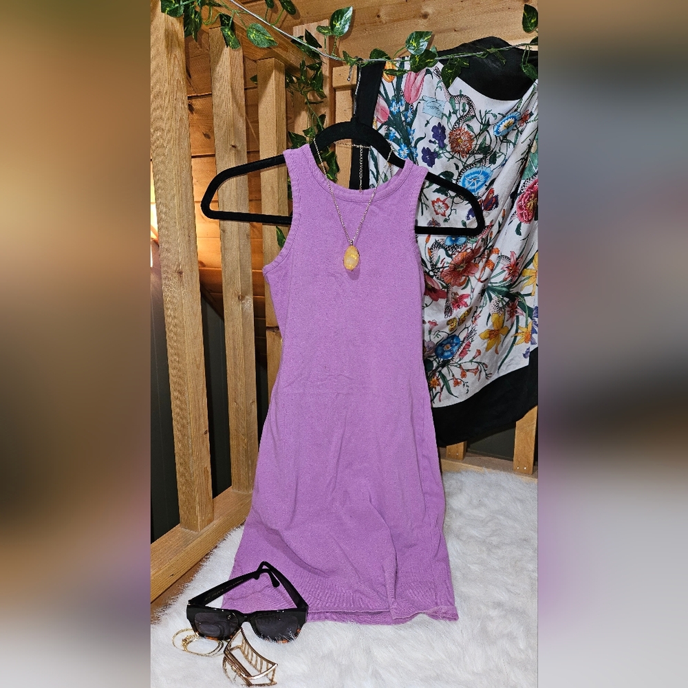 Purple Sleeveless Dress